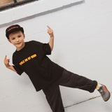 Trouble On My Mind | Oversized Kids T-Shirt | Black | 100% Cotton | BO RAE