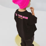 Mother Lover | Oversized Kids T-Shirt | Black | 100% Cotton | BO RAE