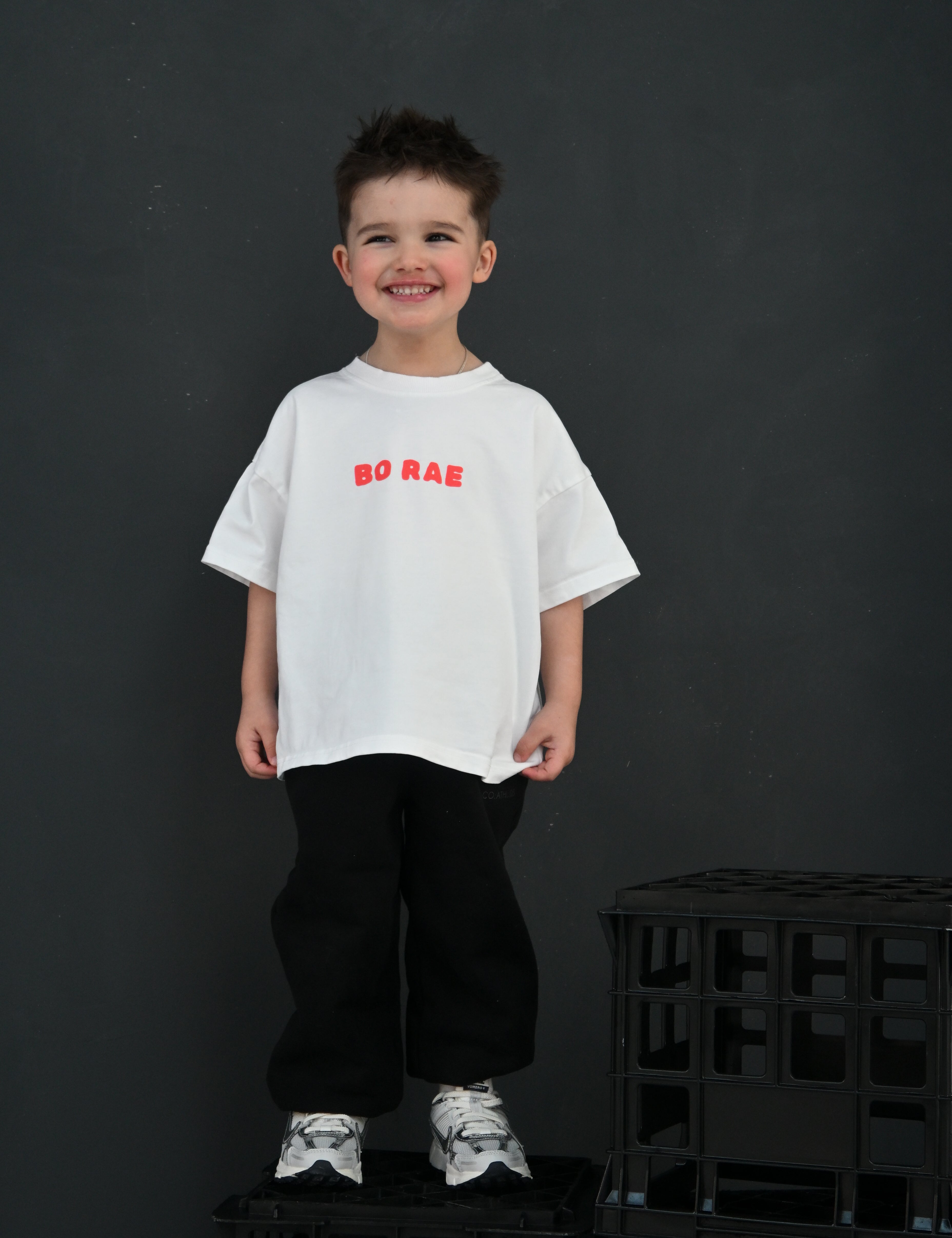 How Lucky Are We | Oversized Kids T-Shirt | White | 100% Cotton | BO RAE
