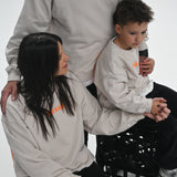 How Lucky Are We | Oversized Unisex Adult Jumper | Beige | 100% Cotton | BO RAE