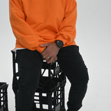 How Lucky Are We | Oversized Unisex Adult Jumper | Orange | 100% Cotton | BO RAE