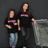 Mother Lover | Oversized Kids T-Shirt | Black | 100% Cotton | BO RAE