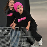 Mother Lover | Oversized Kids T-Shirt | Black | 100% Cotton | BO RAE